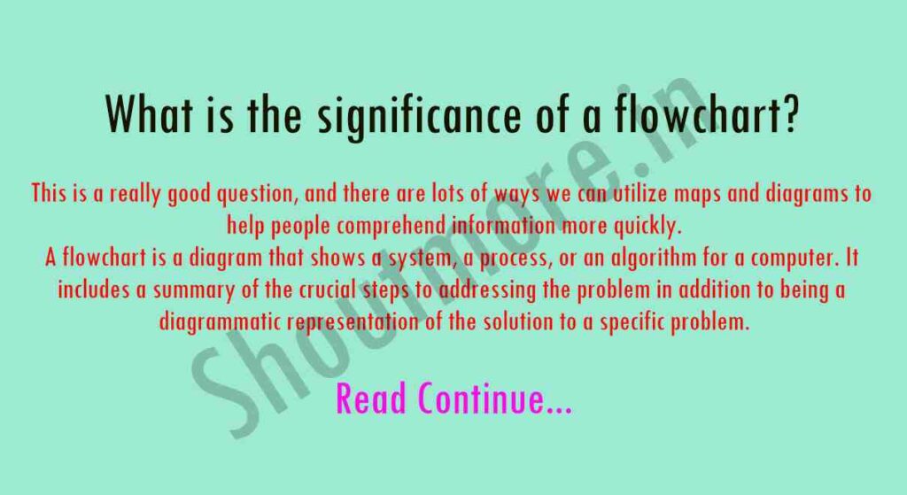 What is the significance of a flowchart